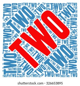 Two word cloud on a white background.