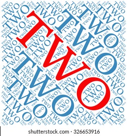 Two word cloud on a white background.