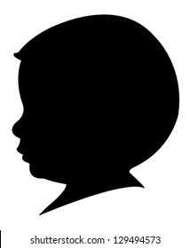 Silhouette Baby Head High Res Stock Images Shutterstock