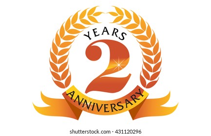  Two Years  Ribbon Anniversary 