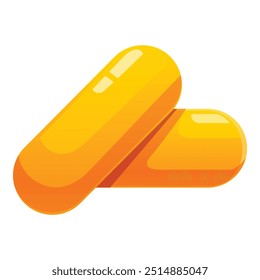Two yellow pills are lying on top of each other on a white background - Powered by Shutterstock - Get 15% off with code: PIKWIZARD15