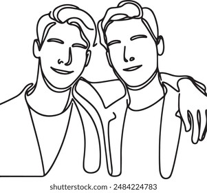 Two young boys sitting