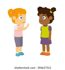 1,480 Two Kids Talking Stock Vectors, Images & Vector Art | Shutterstock