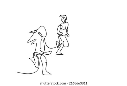 two young kids friends running together on the beach having fun vacation concept
