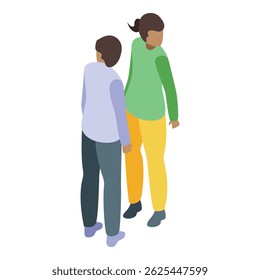 Dois jovens, um menino e uma menina, ficam lado a lado, sua atenção cativa por algo não visto à distância