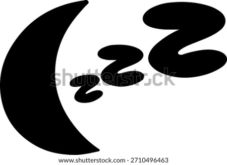 Two zzz symbols inside a rounded black sleep bubble, a clean, modern icon.