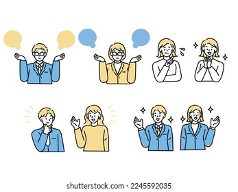 A two-choice illustration of thinking and thinking.hesitation, choice, knowledge, study, husband and married.