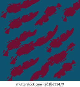 Two-color abstark backgroud of unique and simple long jagged scribble motifs
