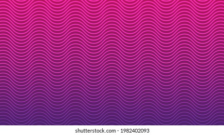 Two-color abstract background with wavy lines as the main element.