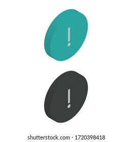 Iconos de signo de dos colores en diseño isométrico para Presentación, diseño de sitios web, aplicación telefónica, etc