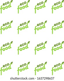 
Two-color font background for eco products.