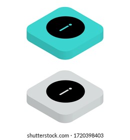 Iconos de dos colores en diseño isométrico para Presentación, diseño de sitios web, aplicación telefónica, etc