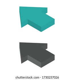 Two-color up icons in isometric design for Presentation, website design, phone application, etc