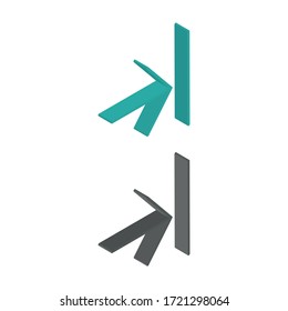 Iconos de dos colores de avance en diseño isométrico para diseño gráfico, diseño de sitios web, aplicación móvil, etc.