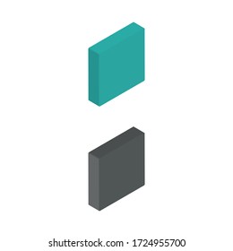 Zweifarbige Stopp-Icons in isometrischem Design für Präsentation, Website-Design, Telefonanwendung, etc.