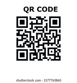 Two-Dimensional Barcode Types. Set, collection of barcodes isolated on white background.Marketing, the concept of the Internet. QR CODE