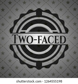 Two-faced dark badge