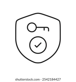 Two-Factor Authentication Icon with Shield and Lock, Representing Enhanced Security, Secure Logins, and Fraud Prevention