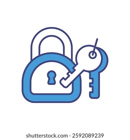 Two-factor authentication vector icon for digital security.