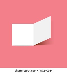 Two-fold brochure leaflet vector illustration