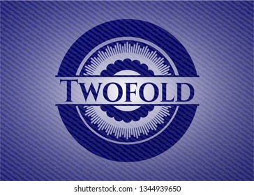 Twofold jean background