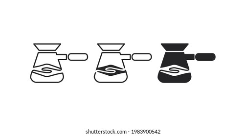 two-handed combination illustration with hot teapot symbol