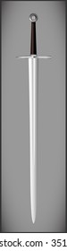 Two-handed medieval sword