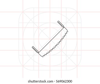 Two-handled Saw Icon