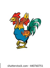 Two-headed Rooster