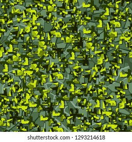 Two-layer twelve-color seamless camouflage. The top layer consists of colored pixels.
The background consists of a marble texture. Easy to edit.