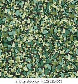 Two-layer twelve-color seamless camouflage. The top layer consists of colored pixels.
The background consists of a marble texture. Easy to edit.