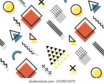Two-layered Memphis design background graphic