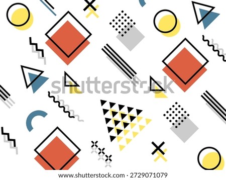 Two-layered Memphis design background graphic