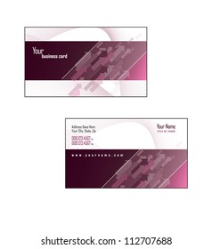 Two-Sided Business Card Template. Eps10.