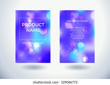 two-sided label stick for any products modern design