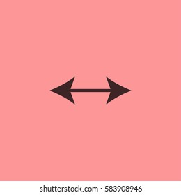 Two-sides arrow icon vector