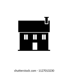 Twostorey House Icon Element Building Icon Stock Vector (Royalty Free ...