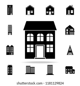 two-storey house  icon. house icons universal set for web and mobile on white background