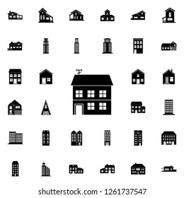 two-storey house icon. house icons universal set for web and mobile