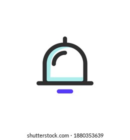 Two-tone color Icon Bell, the icon can be used for application icon, web icon, info-graphic, eps file can editable