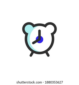 Two-tone color Icon Clock, the icon can be used for application icon, web icon, info-graphic, eps file can editable