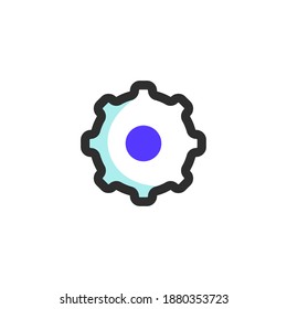 Color de dos tonos Ajuste de iconos, el icono se puede usar para el icono de aplicación, icono web, infografía, archivo de eps se puede editar