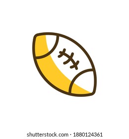 Two-Tone color, icon sport Rugby, icon education can be used for mobile app, website, infographic, with eps, file editable, etc