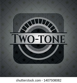Two-tone dark emblem. Vector Illustration. Detailed.