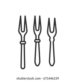 Two-tooth forks