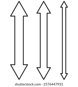 Two-way, arrow, go, up, down icon. Design template vector.