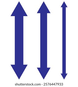 Two-way, arrow, go, up, down icon. Design template vector.