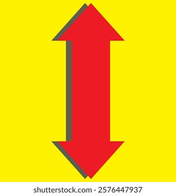 Two-way, arrow, go, up, down icon. Design template vector.
