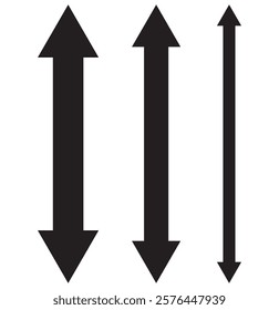 Two-way, arrow, go, up, down icon. Design template vector.