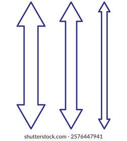 Two-way, arrow, go, up, down icon. Design template vector.